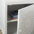thumbnail image 4 of SAFAVIEH Regius Bohemian 2 Shelf 1 Door Nightstand, White Wash (18 in. W x 18 in. D x 24 in. H), 4 of 13