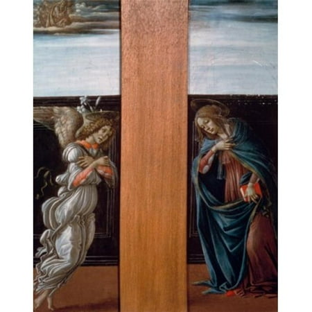 The Annunciation by Sandro Boticelli Tempera Wood Panel 1495 1444-1510 Russia Moscow Pushkin Museum of Fine Arts Poster Print - 18 x 24 in.