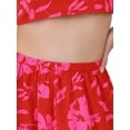 thumbnail image 5 of INSPIRE CHIC Summer 2 Piece Outfits for Women's Floral Tank Top and Maxi Skirt Set XS Red, 5 of 6