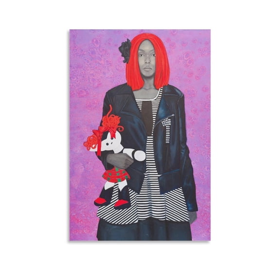 Amy Sherald-Freeing Herself Was One Thing, Taking Ownership of That Freed Self Was Another Poster Decorative Painting Canvas Wall Art Living Room Posters Bedroom Painting 16x24inch(40x60cm)