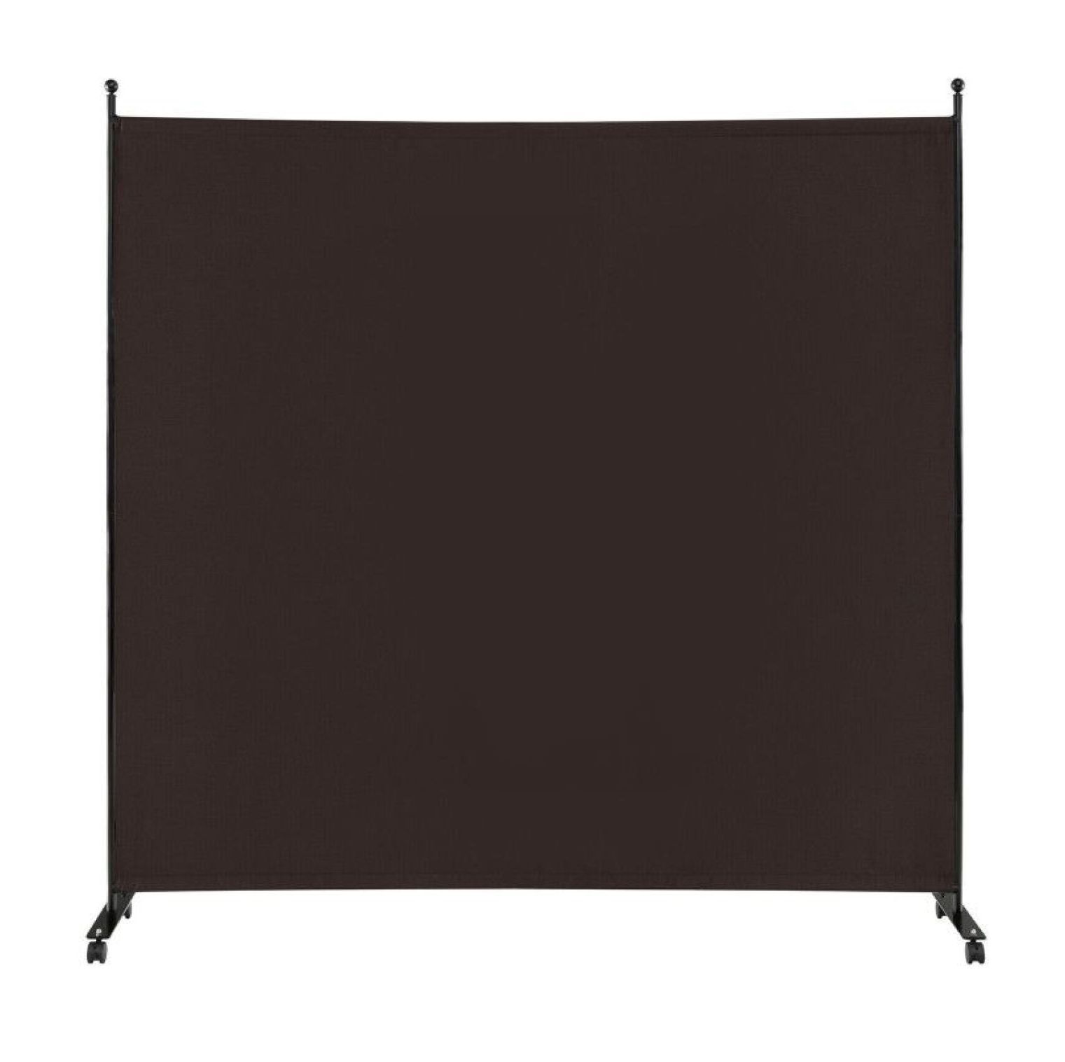 Yunken 6 Ft Single Panel Room Divider on Easy-Roll Casters, Freestanding Mobile Partition Screen for Any Room