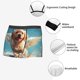thumbnail image 3 of Balery Cute Angel Winged Dog Calzoncillos bóxer para hombre, ropa interior de algodón suave y transpirable con cinturilla de nailon-Medium, 3 of 5