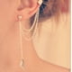thumbnail image 3 of De Cadena De Hoja Punky De s Mujeres Cuelga Joyería De Boda Del Pendiente Del Del Manguito Del Oído Sunnimix Ear Clip Manguito, 3 of 5