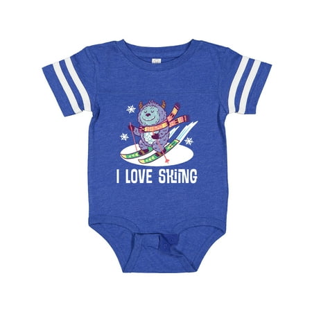 

Inktastic I Love Skiing Gift Baby Boy or Baby Girl Bodysuit