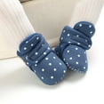 thumbnail image 6 of Lovebay Infant Baby Boy Girl Cozy Fleece Bootie Newborn Stay On Slipper Winter Warm Gripper Non-Slip Crib Shoes Light 12-18 Months, 6 of 14
