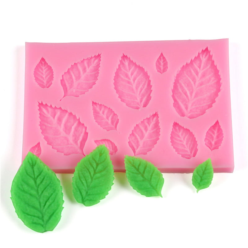 Leaf Shaped Silicone Mold Leaves Cake Decor Fondant Cookies Moulds Baking TooOQ 