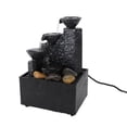 thumbnail image 1 of Desk Waterfall Fountain, Circulating Tabletop Water Fountain with LED Light, Decorative USB Desktop Fountain Tabletop Fountain for Living Room Office Home Work Bedroom, 1 of 7