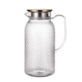 thumbnail image 2 of SSZMDLB Acrylic Beverage Jug, 1L Plastic Pitcher High-Temperature-Proof PC Material, Bar Restaurant KTV Fruit Tea Juice Water Pitcher, Diamond-Patterned Clear Pitcher for Iced Tea Cold Drinks, 2 of 6