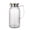 Clear, variant on Grey Acrylic Water Pitcher With Gold Stainless Steel Lid And Strainer 1L Diamond Patterned Jug For Cold Drinks 7.5X3.5X3.5 Inch