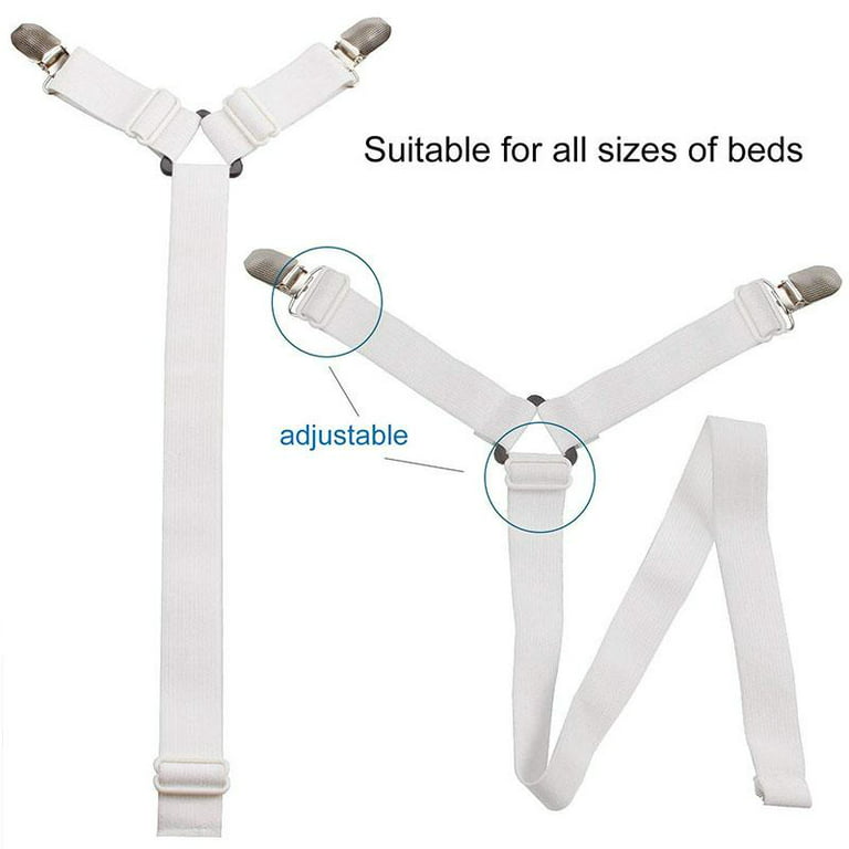 Adjustable Sheet Straps Clips Grippers Mattress Cover Sheet Bed Suspenders  UA