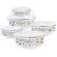 thumbnail image 2 of 1 Set of Food Canisters Round Fresh-keeping Bowls Sealing Cover Enamel Preservation Bowl, 2 of 4