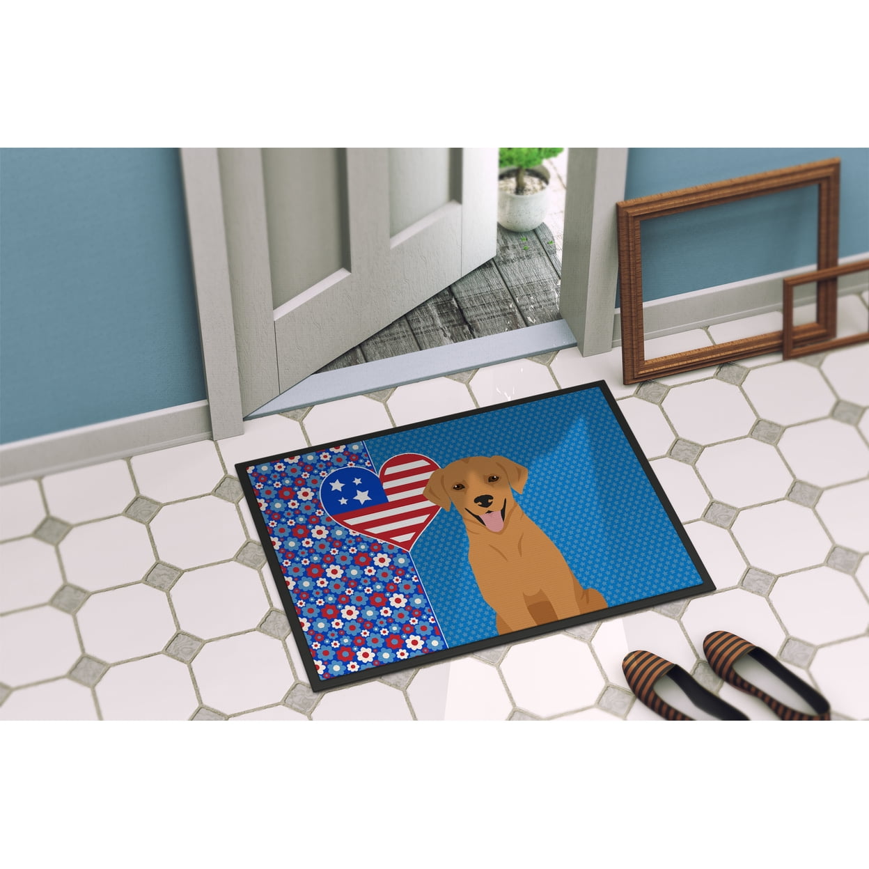 Red Fox Labrador Retriever Indoor or Outdoor Mat 24x36 36 in x 24 in