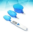 thumbnail image 4 of 300/0.1 Gram Battery Powered Mini Size Kitchen Use Spoon Scale Plastic Household Metering Scale Electronic Balance Scale With 3 Replaceable Spoon Head No Battery Included(Blue), 4 of 9