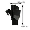 thumbnail image 4 of UJNDER Men Winter Outdoor Cycling Thicken -screen Flip Fingerless Gloves for Cold Weather Sports Black M, 4 of 8