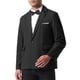 thumbnail image 4 of CHAQUETA DE TRAJE DE NEGOCIO SÓLIDA DE UN BOTÓN CON SOLAPA DE MUESTRA PARA HOMBRES CHIC INSPIRADOS 2XL NEGRO, 4 of 5
