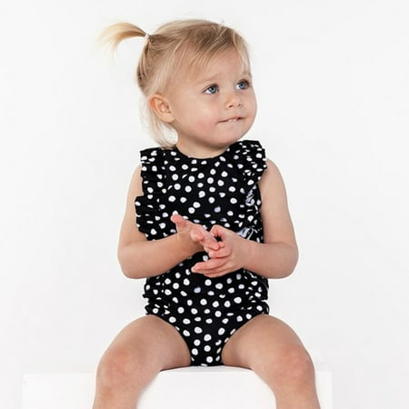 Summer Clearance!KkSLirnhs 80 Swim Cover Up Girls Toddler Kids Baby Girls Print Bikini one-Piece Swimwear Swimsuit Beachwear Black