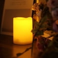 thumbnail image 7 of Outdoor Indoor Flameless LED Battery Operated Pillar Candles with Timer 3"(D)x4"(H), 7 of 7
