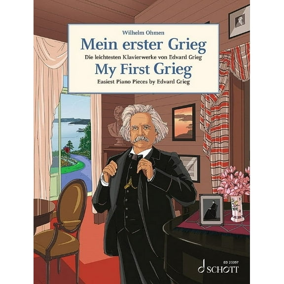 My First Grieg: Easiest Piano Pieces by Edvard Grieg Op 12 38 43, 47, 54, 68, and 71, (Paperback)