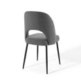 thumbnail image 5 of Modway Rouse Upholstered Fabric Dining Side Chair in Black Charcoal, 5 of 8