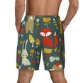 thumbnail image 3 of Kdxio Cute Animal Forest Print Men'S Swim Trunks With Compression Liner 7 Inch Inseam Quick Dry Swim Shorts, 3 of 7