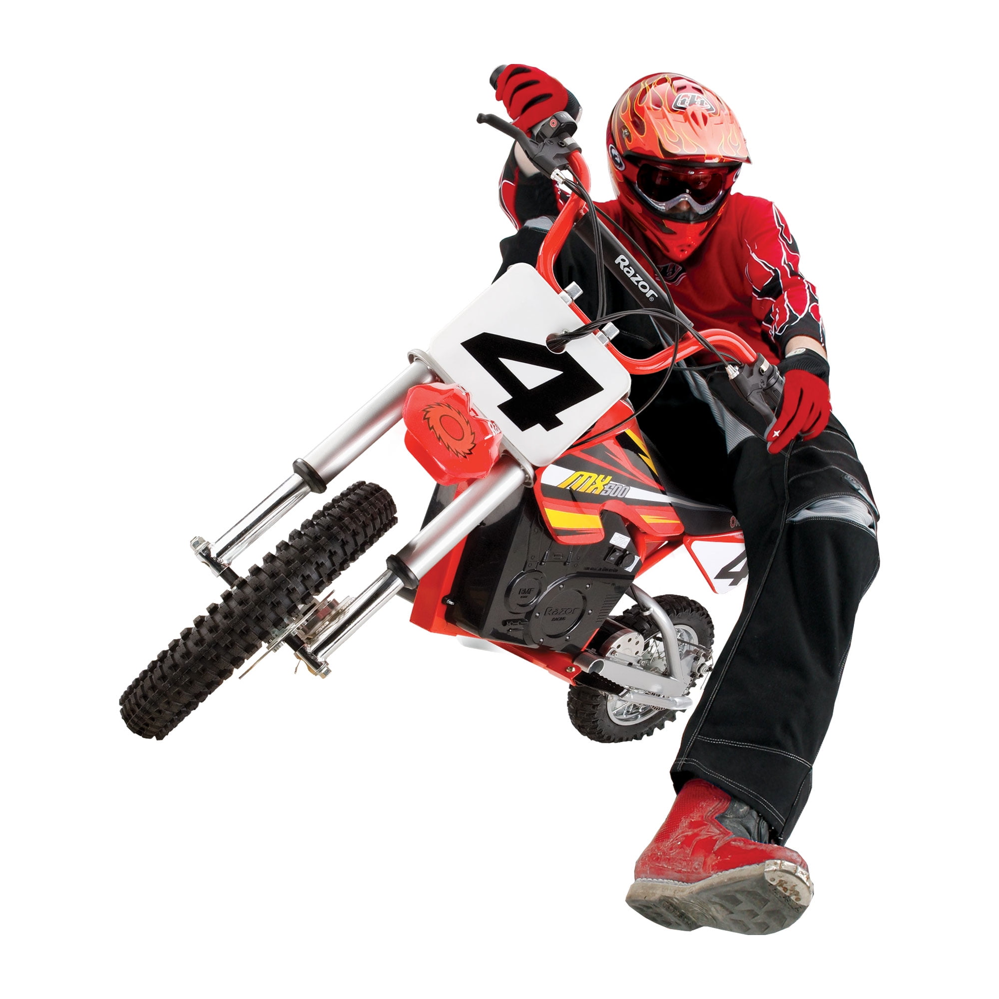 Razor MX500 Kids Dirt Rocket Supercross 15 MPH Electric Bike Motorcycle, Red