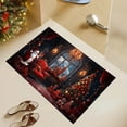 thumbnail image 5 of Seyotauo Christmas Doormat 15.7x23.6 Inch Rug Non-Slip Washable for Entryway Indoor Small Kitchen Rugs Soft Bathroom Rugs Christmas Tree Animals Print Holiday Decor Low-Pile Door Mat, 5 of 6