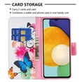 thumbnail image 6 of Feishell for Samsung Galaxy A14 5G (6.6 inch) Case,Fashion Painted Pattern PU Leather Shockproof Magnetic Clasp Flip Cover with Card Slots Kickstand Wallet Phone Case,C-Butterfly, 6 of 8