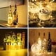 thumbnail image 5 of Paquete de 24 luces LED para botellas, luces de cadena, alambre de cobre, luces para botellas de vino a batería con corcho, blanco cálido, 5 of 6
