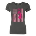 thumbnail image 2 of AmericanFlag Awareness Womens Slim Fit Junior Tee, Dark Grey, Small, 2 of 3