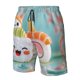 thumbnail image 4 of Balery Kawaii Sushi Characters Delight Traje de Baño Estilo Hawaiano para Hombre, Shorts de Secado Rápido con Bolsillos-Medium, 4 of 6