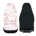 thumbnail image 4 of ZIATUBLE Cherry Blossom Music Front Seat Cover Set Soft High Back Saddle Blankets 2 Piece Auto Seat Protectors for Vehicles Car Interior Accessories Fit for Cars SUVs Sedan or Van, 4 of 7