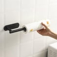 thumbnail image 4 of Porta Rollos de Cocina No es Necesario Perforar, Acero Inoxidable 304 Porta Servitoallas Cocina, Soporte para Toallas de Papel Paper Towel Holder (Negro), 4 of 4