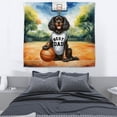 thumbnail image 3 of Happy Father's Day Boykin Spaniel Playing Basketball with Best Dad Jersey Tapestry Dog Lover Wall Hanging Backdrop Home Decor - 13006, 3 of 5