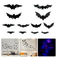 thumbnail image 2 of Illuminated Bat Wall Decals Adhesive PVC Bat Clings with LED Light Halloween Decorations For Window Wall Mantels Ceiling, 2 of 9
