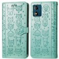 thumbnail image 4 of Funda Cartera FOXDOCK para MOTO E13 , Flip PU con Relieve de Gatos y Perros, Tarjetero y Soporte, 4 of 6
