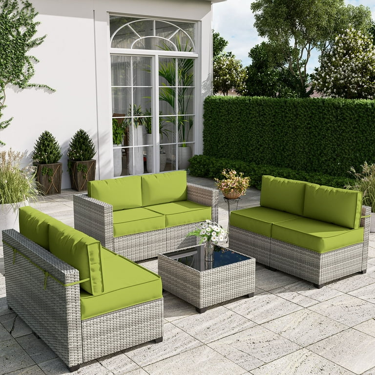 Modular wicker patio furniture discount