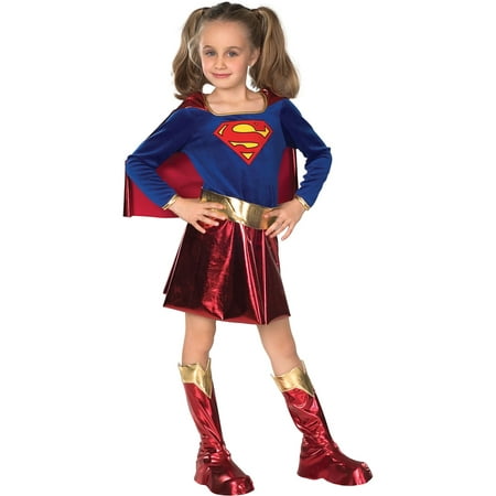Supergirl Deluxe Girls Superhero Costume R882314 - Small