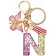 thumbnail image 1 of Letter Keychain,26 Letters A-Z Decorative Letter Keychain,Name Keychain for Women Girls Men Teenager Gift, 1 of 2