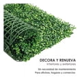 thumbnail image 4 of Muro Verde Follaje Artificial Sintético Iforu 60x40cm 20 Pzs, 4 of 5