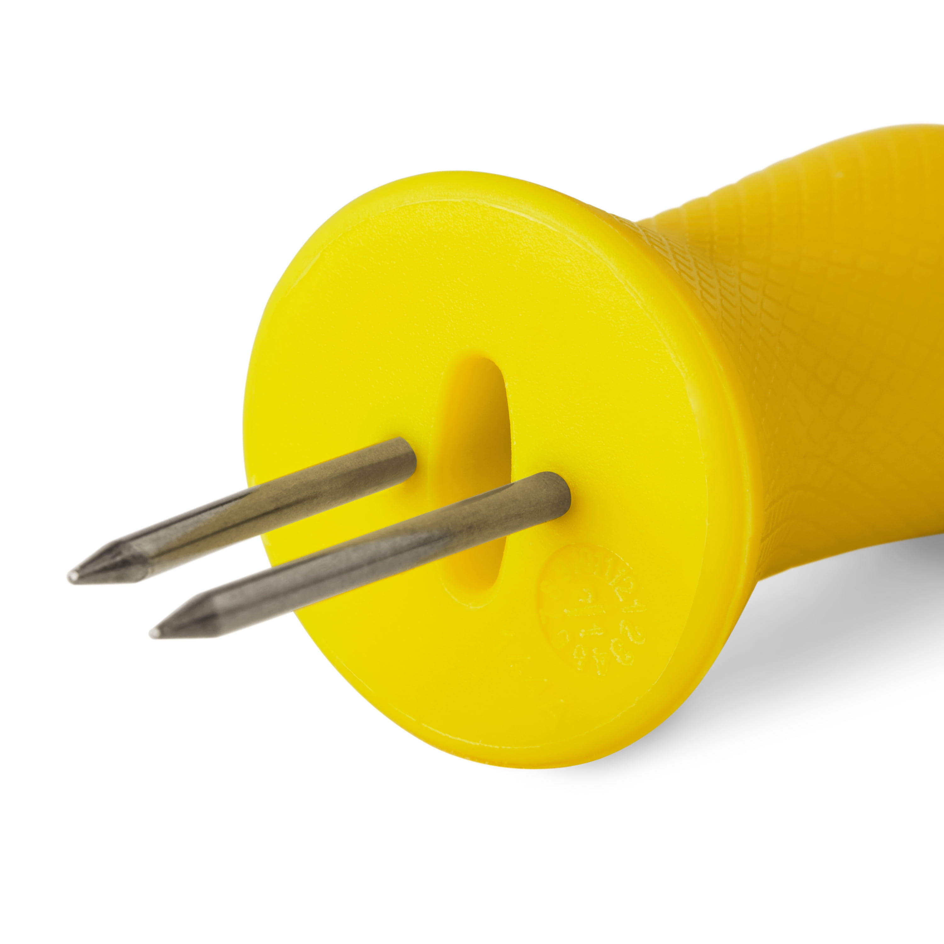 Mainstays 8-Piece Stainless Steel Two-Prong Corn Skewers with Yellow Handles