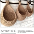 thumbnail image 3 of ULTNICE Wall Hanging Fruit Basket Coffee Cotton Rope Round Woven Design 1Pack 9.8X7.9X5.9In, 3 of 8