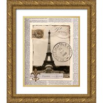 Craven, Katrina 20x24 Gold Ornate Wood Framed with Double Matting Museum Art Print Titled - Paris Memories