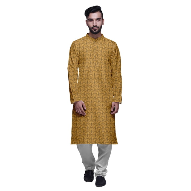 Atasi Kurta Imprimé de Designer pour Garçons Ensemble Kurta Pyjama Décontracté Vêtements d'Été