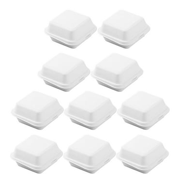 20 Pcs Biodegradable Fruit Box to Go Containers Disposable Bowl to Disposable Food Boxes