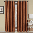 thumbnail image 1 of Lined Energy Saving Geneva Blackout Grommet Curtain Panel (Single) - 52 x 84 - Rust, 1 of 4
