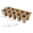 thumbnail image 1 of 10 Uds 10 agujeros macetas de turba bandejas de inicio de semillas caja de vivero de plantas de jardín macetas de plántulas biodegradables orgánicas bandejas de germinación Muyoka Hogar, 1 of 2