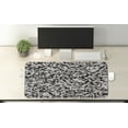 thumbnail image 2 of Geometric Computer Mouse Pad, Abstract Blurry Image Design Shades of Colors Tones Image, Rectangle Non-Slip Rubber Mousepad X-Large, 35" x 15" Gaming Size, Cocoa Black White, by Ambesonne, 2 of 2