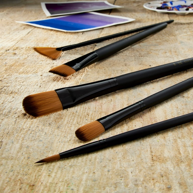 Blick Essentials Value Brush Set - Round Brushes, Bristle, Set of 12
