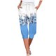 thumbnail image 1 of Mujeres Capri Pantalones Elástico Corbata Cintura Suelta Ajuste con Bolsillos, Casual Y Cómodo Pantalones de Cintura Elástica para las Mujeres, 1 of 6