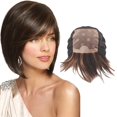 thumbnail image 2 of KUOZHUOW Perruque pour Femmes Noires Perruque Courte Cheveux Humains Sans Dentelle Perruque avant avec Perruque Complète Faite à la Machine Perruque Brésilienne Remy Cheveux Humains Perruque, 2 of 7